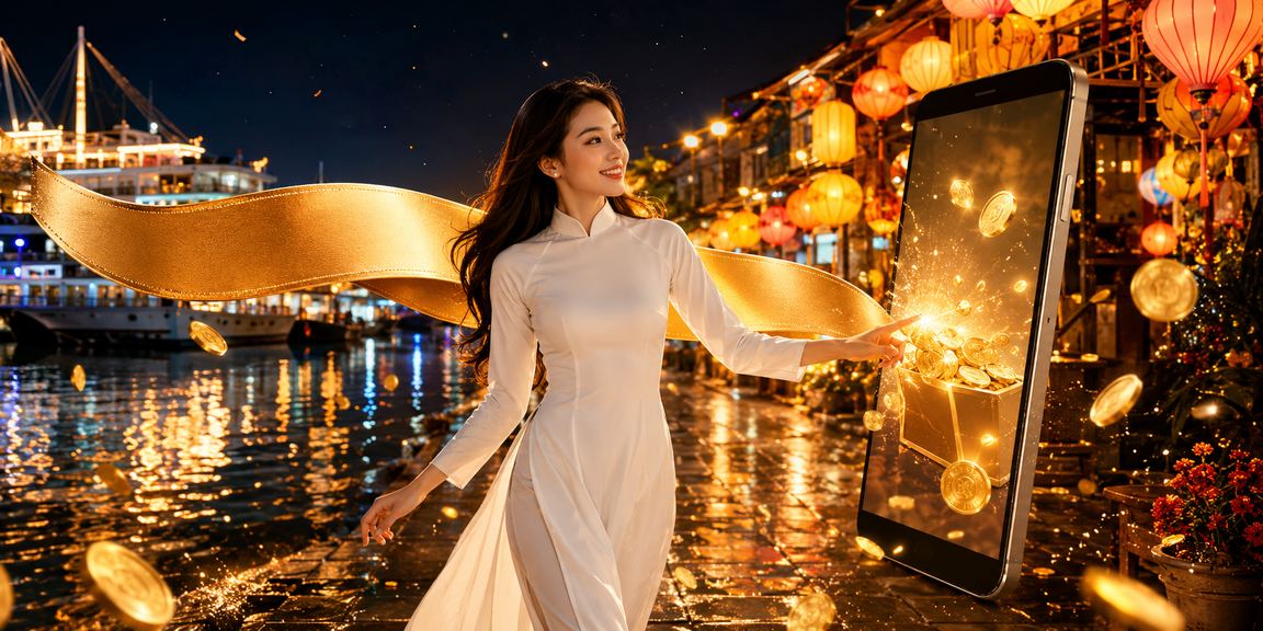Người chơi sử dụng điện thoại di động ở Nha Trang để theo dõi tỷ lệ kèo trận đấu